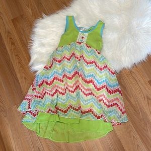Adorable, summer dress with crocheted accent